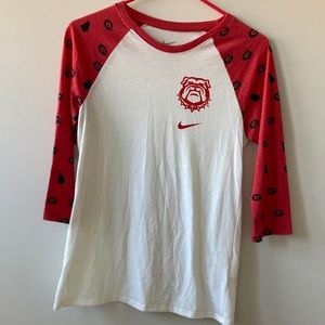 Nike GA Baseball T Bulldog logo